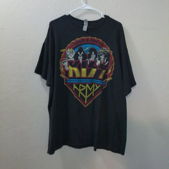 KISS “Loud & Proud – KISS Army” Graphic T-Shirt Size 2XL - Picture 1 of 2